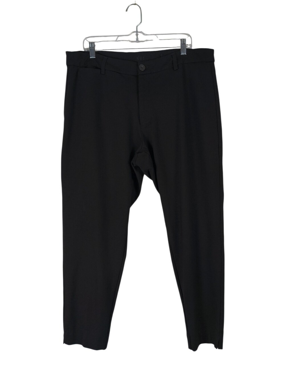 Kut From The Kloth Pants Women's 16W Black Ponte Ankle Straight Leg Trouser